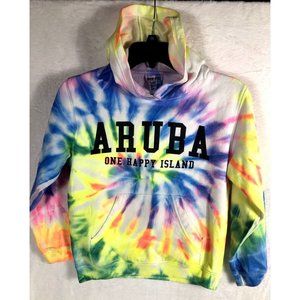 Girls Tie-Dye Sweater Size Small Hooded Sweatshirt Comfort Colors